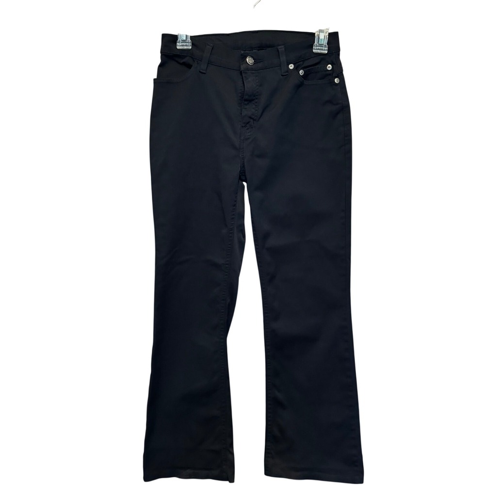 Harley Davidson Black Pants Womens 4 Black Bootcut Moto Biker Y2K‎ Riding Edgy